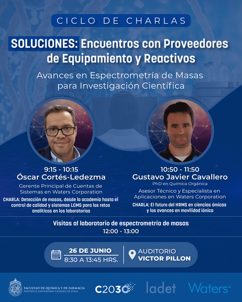 Gráfica seminario "Avances en Espectrometría de Masas para Investigación Científica"