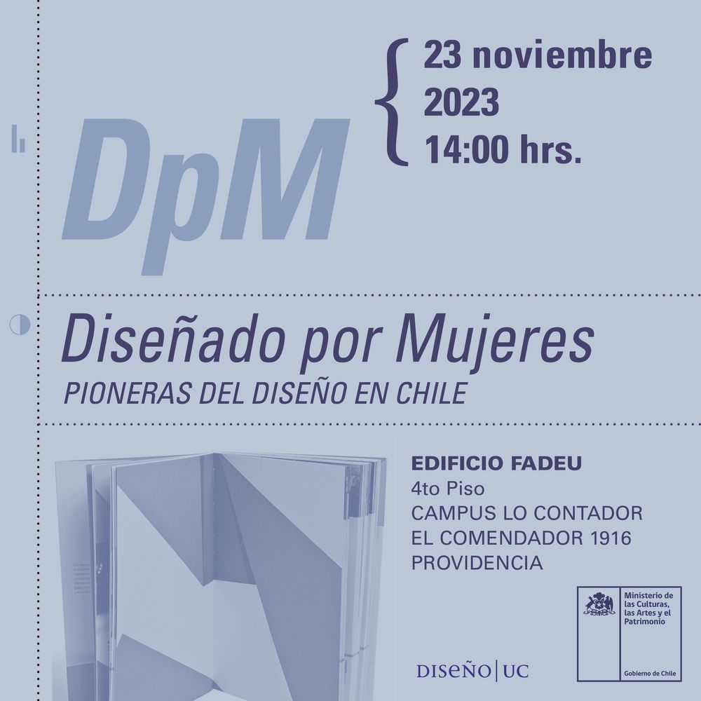Afiche del lanzamiento del proyecto Fondart Diseñado por mujeres