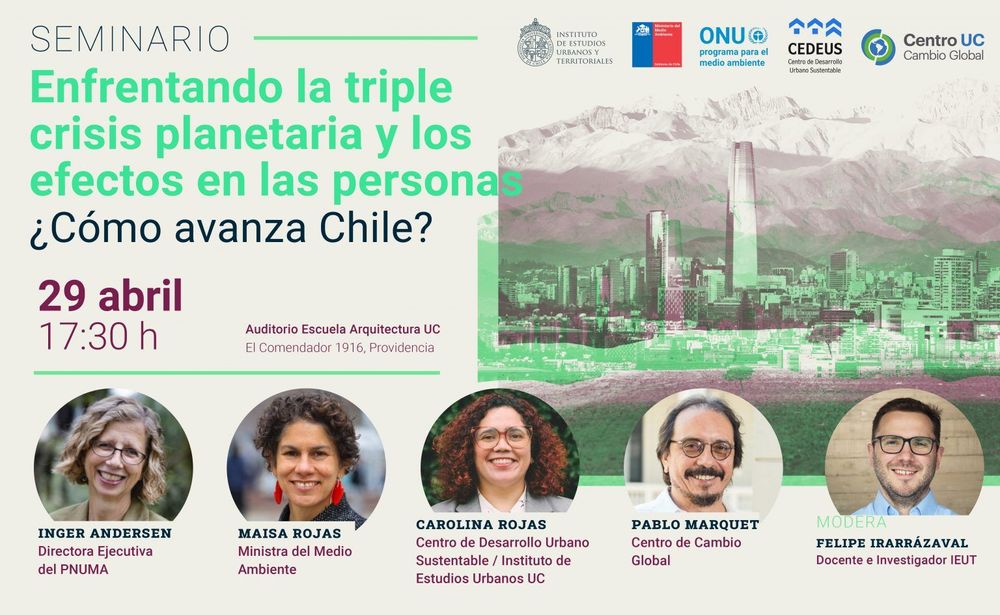 Afiche Seminario corto enfrentando la triple crisis planetaria y los efectos en las personas