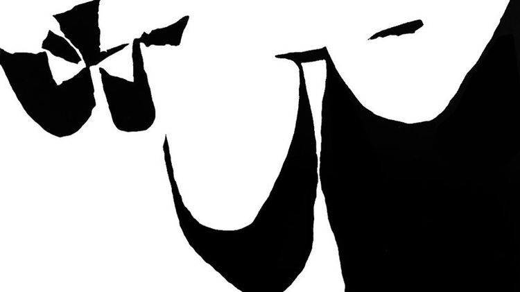 Obra Pangal, 1962 del artista Eduardo Vilches en blanco y negro