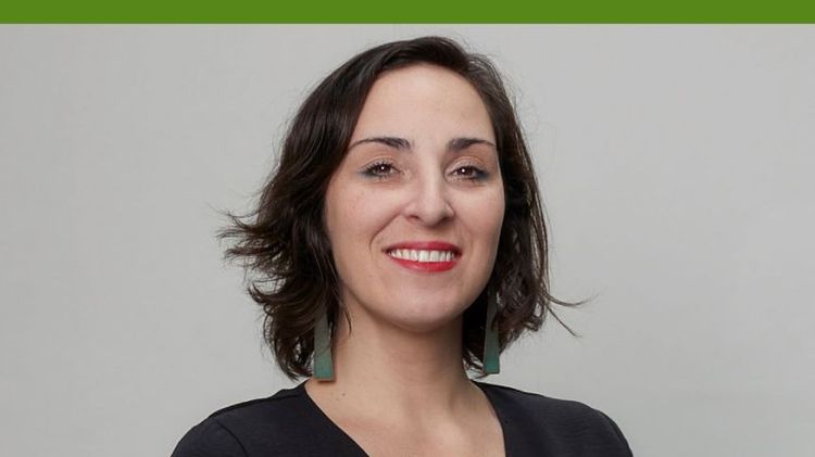 Foto de expositora Macarena Díaz de Valdés