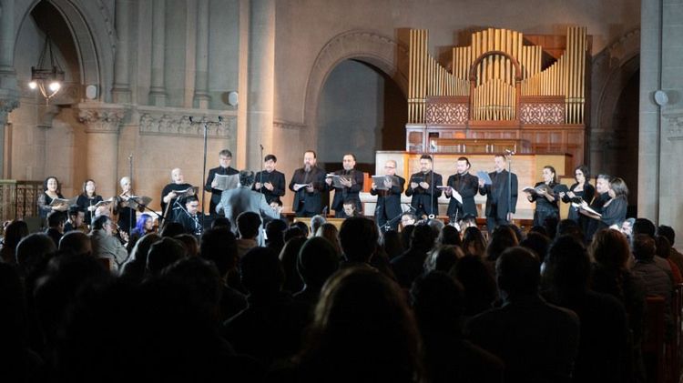 Camerata Vocal de la Universidad de Chile, en el Encuentro de Música Sacra UC 2024. Foto: Música UC