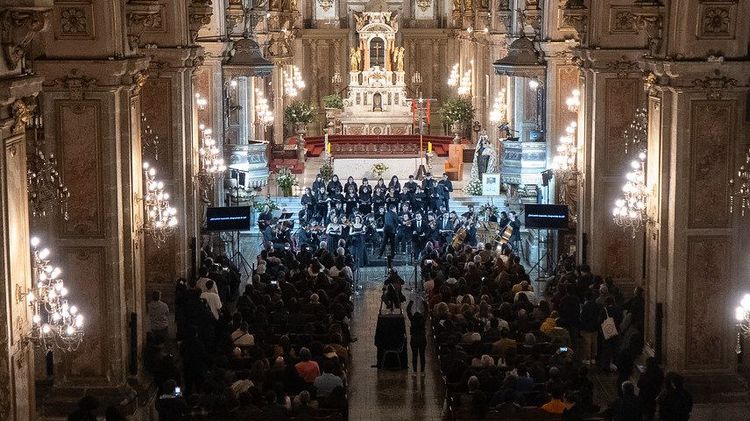 Concierto de Semana Santa UC en la Catedral, en 2025. Foto: Música UC.