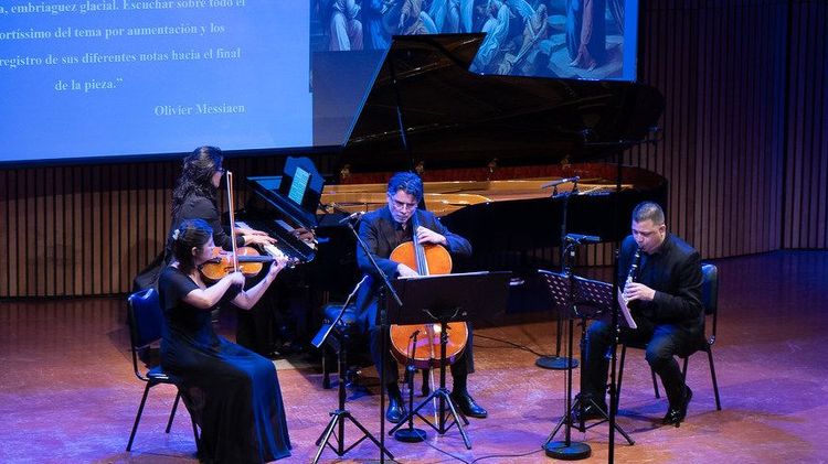 Interpretación, en 2024, de esta obra por los profesores de Música UC, en 2024. Foto: Música UC.