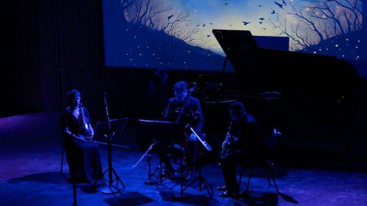 Interpretación, en 2024, de esta obra por los profesores de Música UC, en 2024. Foto: Música UC.