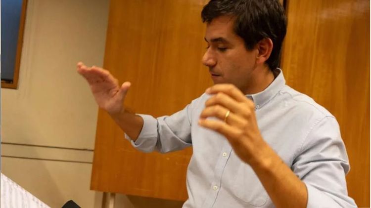 Felipe Ramos Taky en ensayo. Foto: Música UC.