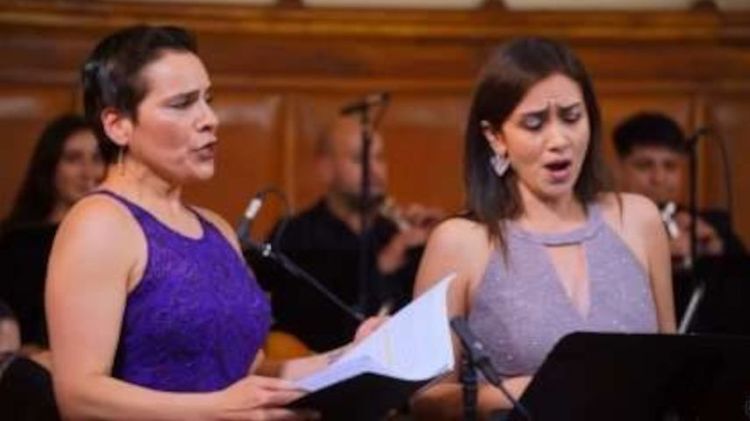 Evelyn Ramírez y Pilar Garrido. Foto: Música UC.