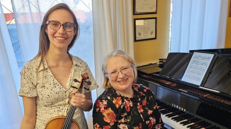 Georgina Rossi y Svetlana Kotova en su primer ensayo.