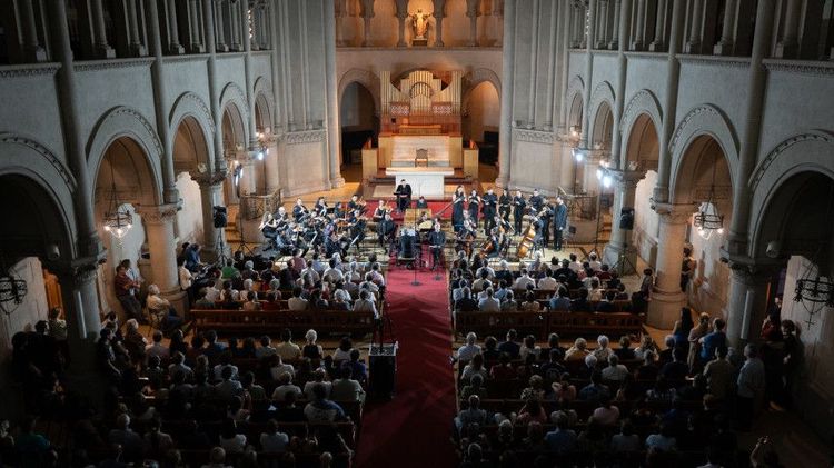 Repetición del Concierto de Semana Santa UC en el Templo Mayor UC. Foto: Música UC.