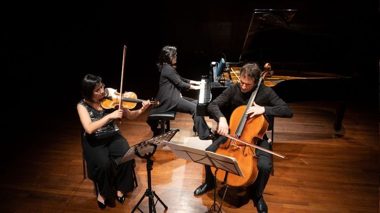 Oriana Silva, Liza Chung y Martin Osten, profesores del Instituto de Música UC. Foto: Música UC.