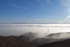Niebla en el desierto