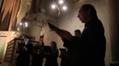 Octeto vocal en el concierto Soli Deo Gloria 2023. Foto: Pastoral UC.